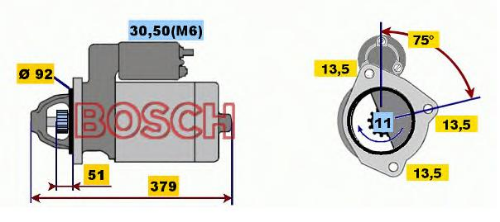 Marş Dinamosu 403 Euro 3, 457 Setra E.M. (Üretimden Kaldırılmıştır)