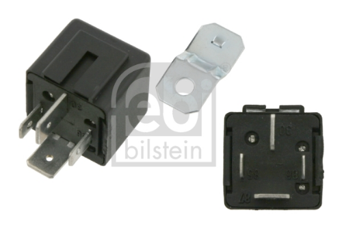 Röle 24V 50A (4 Fiş, Braketli)