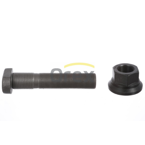 Bijon M22x110mm Somunlu, Yivli (Siyah, Elips Başlıklı)