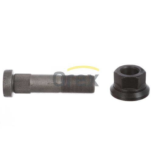 Bijon M22x92mm Somunlu, Frezeli (Siyah)