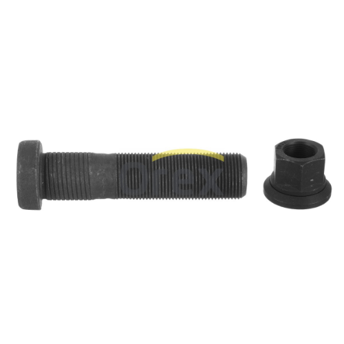 Bijon M22x92mm Somunlu, Yivli (Siyah)