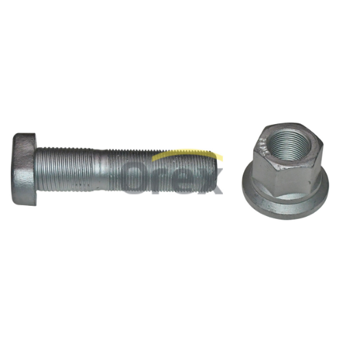 Bijon M22x92mm Somunlu, Yivli Arocs (Gri, Elips Başlıklı)