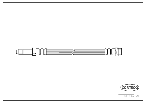 Fren Hortumu Vw Arka T5 23 Cm