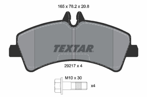 Fren Balatası Spr-906-Crafter Arka 515 Cdı (Eski No:2921701) (Diskli Fren)
