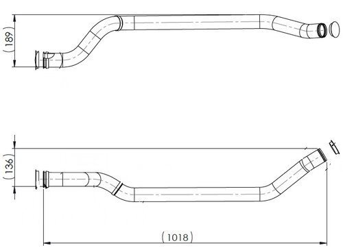 Retarder Soğutma Borusu Cf85 Xf105(Motor, Geri Dönüş)