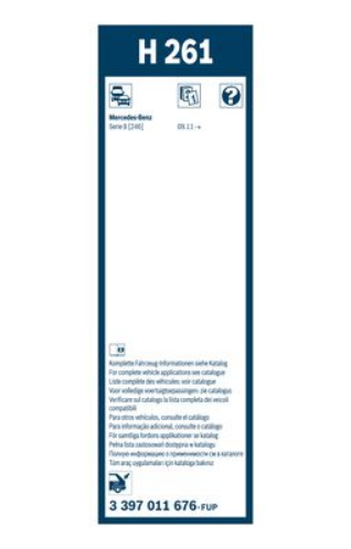 Arka Cam Silecegi - Plastik - [260 mm]