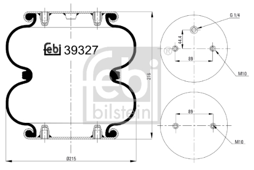 Körük İki Katlı Pleytli 1/4 M10