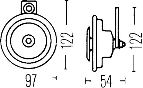 Korna,400Hz,66W,12V,115Db,Yuksek Ton