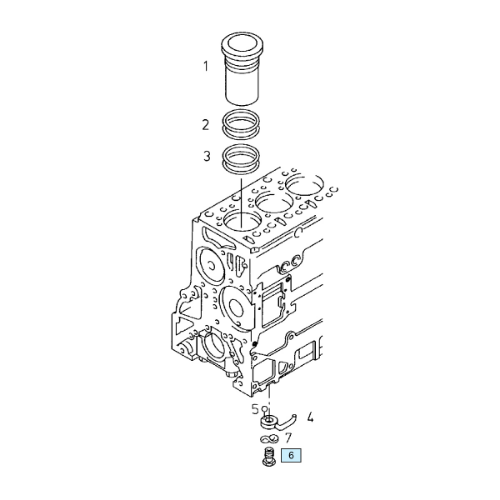 Yağ Fıskiye Rekoru D 2866 - D 2876 Motor