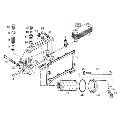 Yağ Radyatoru D2876  10 Lu