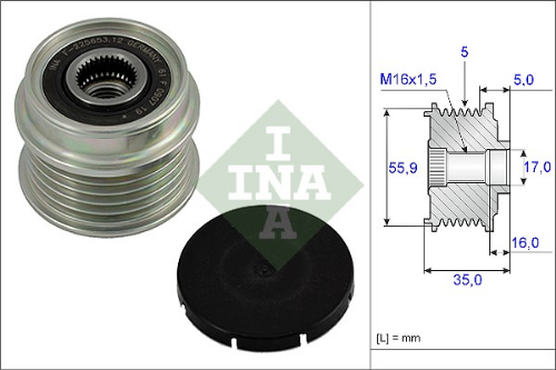 Alternatör Kasnağı 55470 Passat-A4 Afn-Avg-1Z 1,9 Tdi