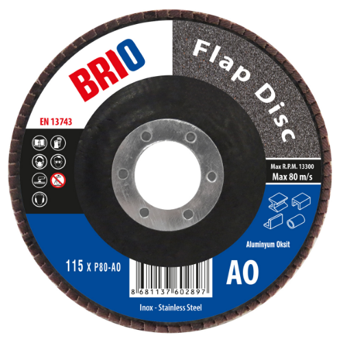 Flap Disk 115Xp80  (Alüminyum Oksit)