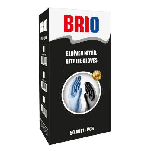 Eldiven Nitril L Siyah 50 Adet