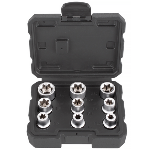 Lokma Set Torx Dişi 1/2 9 Parça (E10-E24)