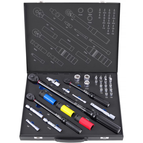 Tork Anahtarı Seti  32 Parça 1/4 5X25 - 3/8 10X60 - 1/2 20X200