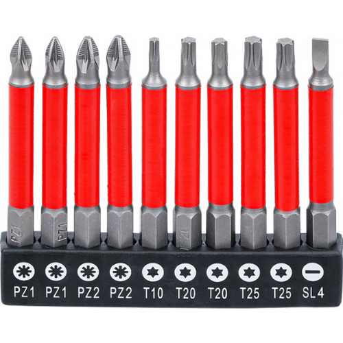 Bits Uç Seti Mıknatıslı 70 Mm 10 Parça