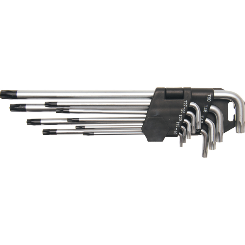 Allen Anahtar Torx Seti T10 - T50 Uzun 9 Parça