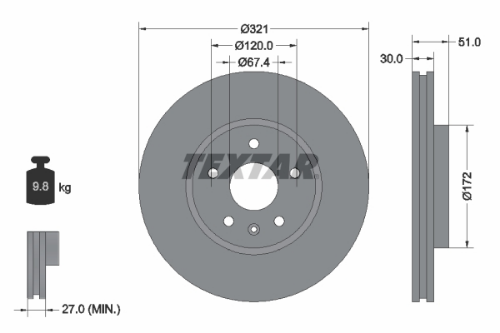 Fren Diski Opel 321Mm