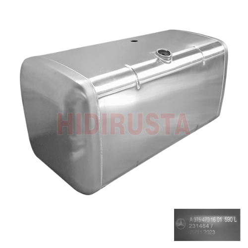 Yakıt Deposu 590 Lt Alüminyum Axor 3228 (Yük.560Mm, En 640Mm, Uz.1850Mm)