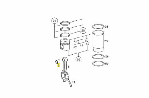 Piston Kol Burcu 3031, 304, 403 (Konik, Adet)