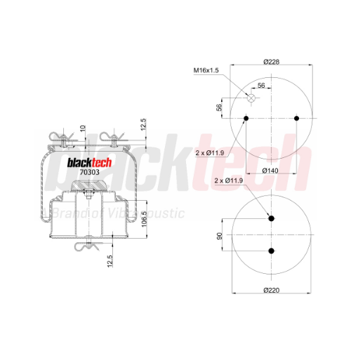 Körük Komple Metal Pistonlu Scania Otobüs Fkn (1. Nesil)