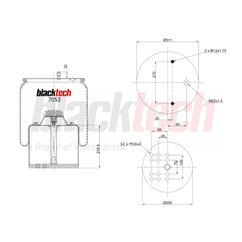 Körük Komple Metal Pistonlu