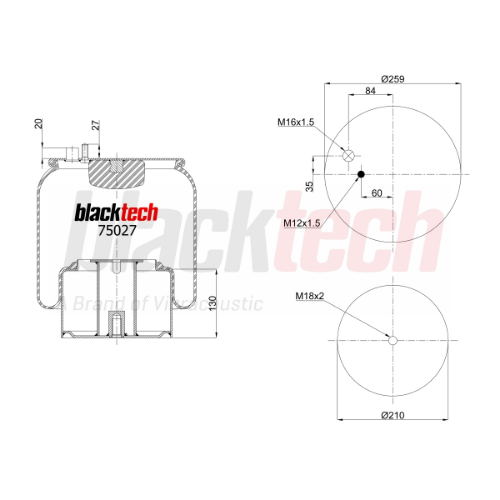 Metal Pistonlu Komple Körük - Tga, Tgs, Tgx