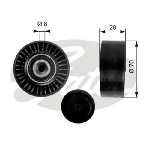 V Kayış Gergi Rulmanı T36248 T5-Amarok-Crafter-Passat-A4 Avf-Blb-Bre-Ckub-Cktb-Cdca-Caaa-Caab 1,9 T