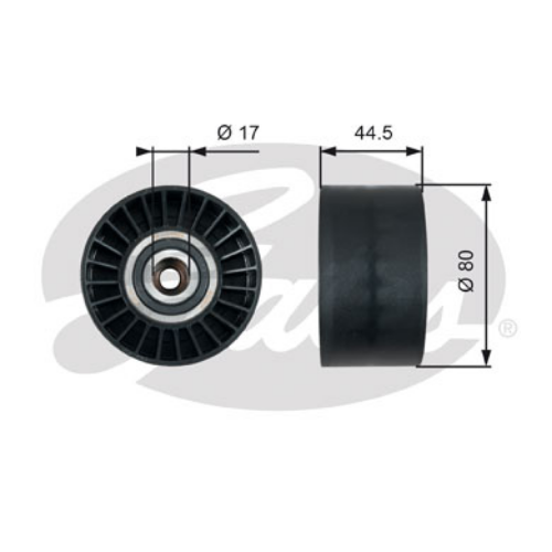 Kayış Gergi Kasnağı Actros (10X80x44, Plastik)